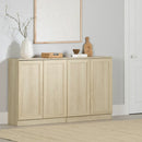 Ensemble de 2 buffets avec tablettes Arum - Chêne blanchi