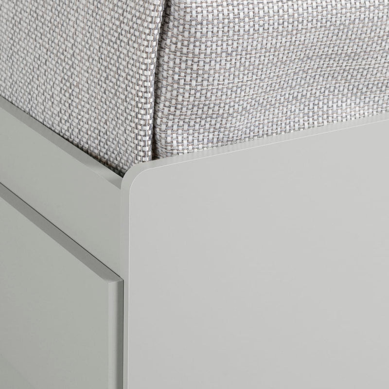 Lit matelot 3 tiroirs simple 39" Reevo - Gris clair