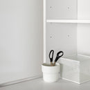 Lit mezzanine avec bureau simple 39" Logik - Blanc solide