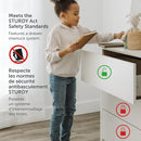 Armoire de rangement 2 portes Haven - Blanc solide