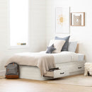 Lit matelot 3 tiroirs simple 39"  Ulysses - Chêne hivernal