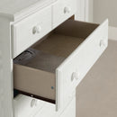 Commode 5 tiroirs Summer Breeze-Pin blanc