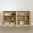 Ensemble de 2 buffets avec 2 portes Arum - Chêne blanchi