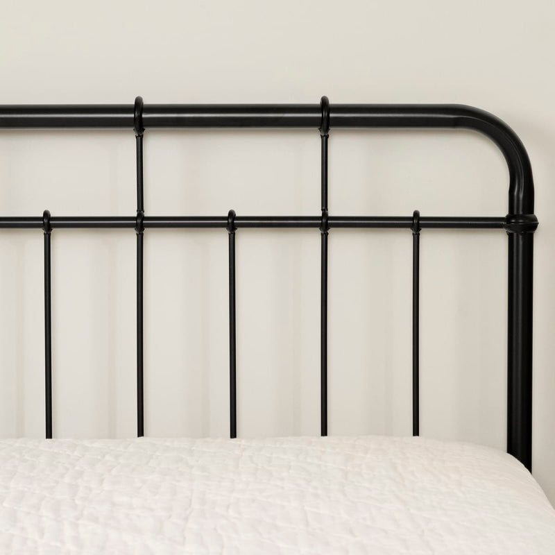 Lit complet en métal simple 39" Vito - Noir solide