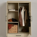 Armoire de rangement 2 portes Haven - Chêne blanchi