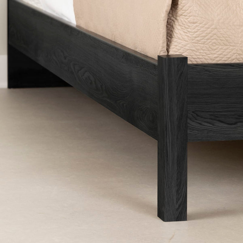 Lit plateforme queen 60" Holland- Chêne gris