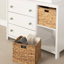 Table à langer avec paniers Balka - Blanc solide