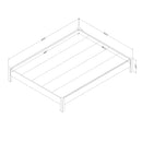 Lit plateforme queen 60’’ Step One Essential - Chêne nordique