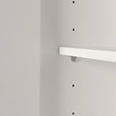 Îlot de cuisine 6 tiroirs avec portes et rangement à vin Toscano - Blanc et Érable noix de muscade