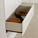 Armoire de rangement 2 portes Haven - Blanc solide