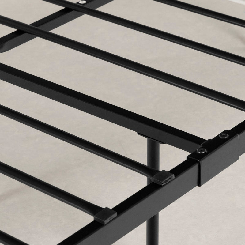 Lit complet en métal simple 39" Vito - Noir solide