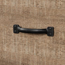 Bureau de travail avec tirette pour clavier Tassio - Chêne vieilli