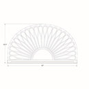 Tête de lit murale queen 60" en rotin style fleur délicate Balka - Rotin