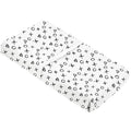 Housse pour matelas à langer avec ouverture pour sangles - Noir XO — Kushies Baby