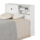 Tête de lit bibliothèque simple 39" Hazen - Pin blanc