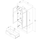 Armoire de rangement 2 portes Haven - Chêne blanchi