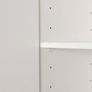 Bibliothèque étroite 2 portes Liora - Blanc