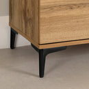 Meuble TV avec portes et tiroir Musano - Chêne nordique