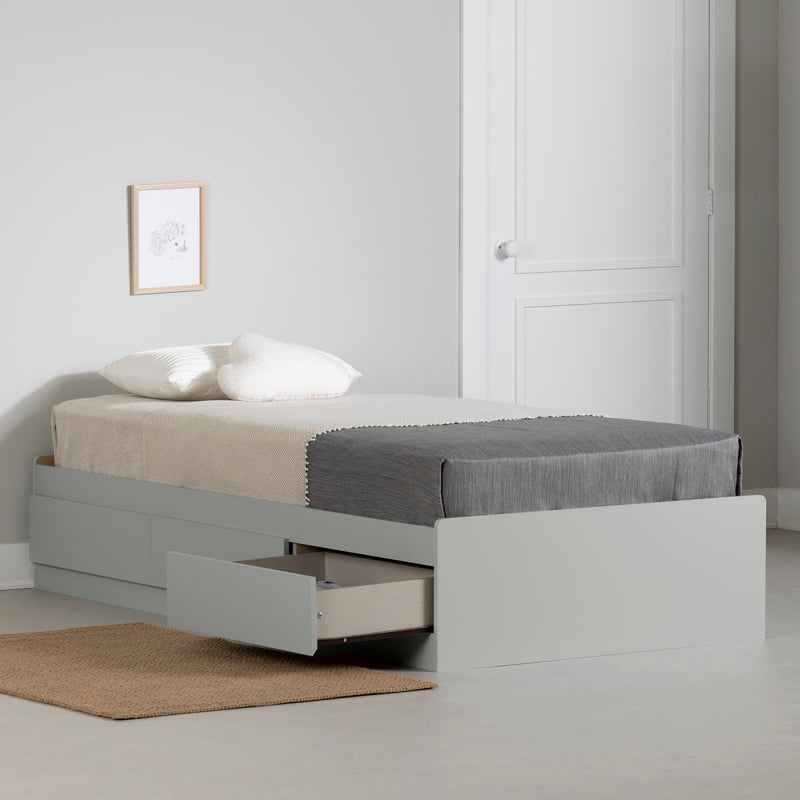 Lit matelot 3 tiroirs simple 39" Vito - Gris