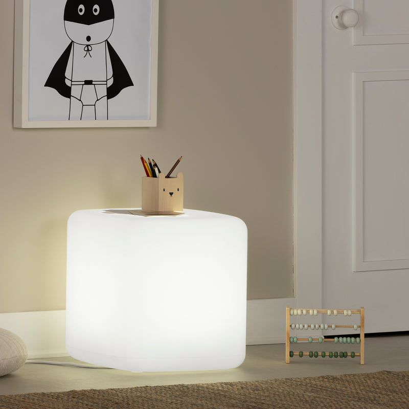 Sweedi-Tabouret lumineux pour enfants-Blanc