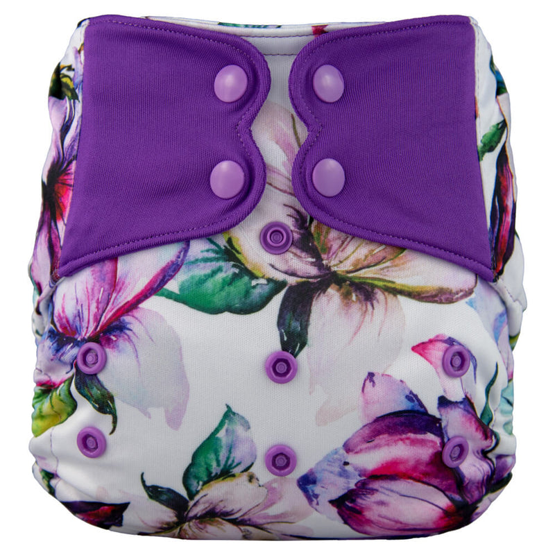 Couche à poche Fleur mauve