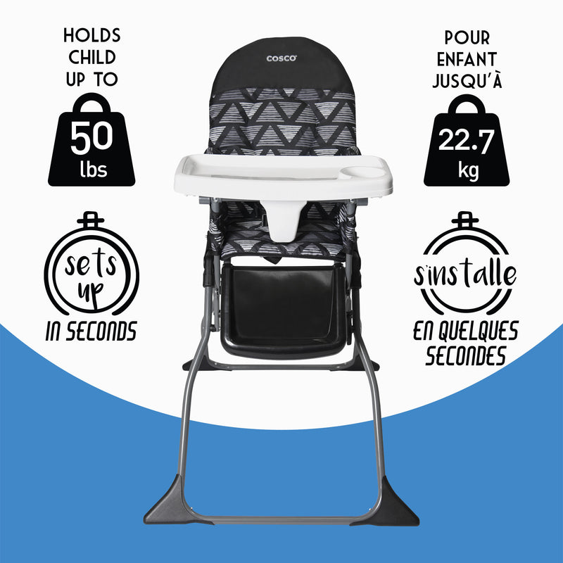 Cantine high chair - White - Cosco