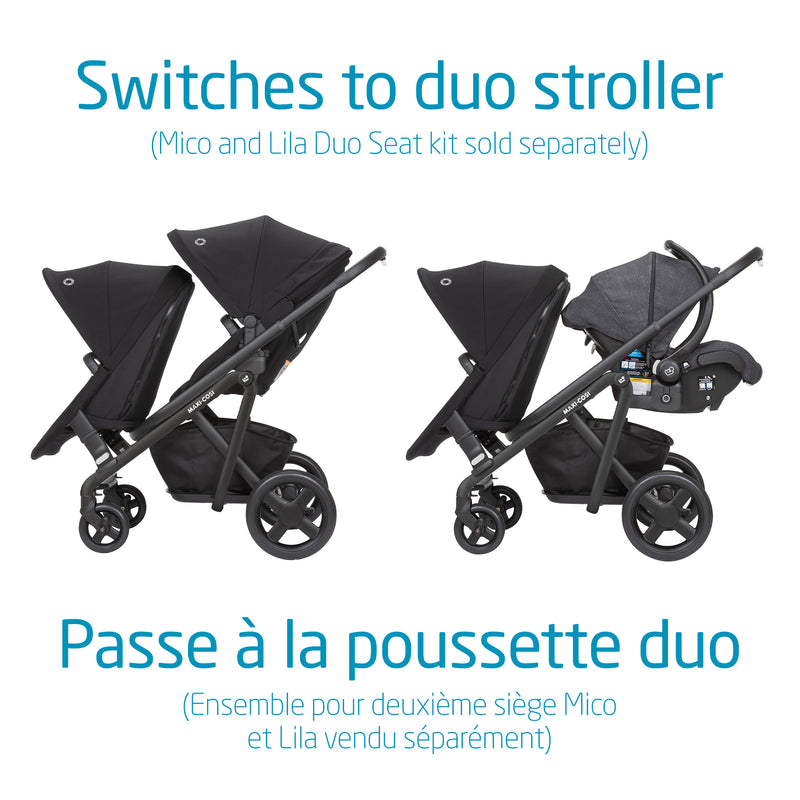 Lila Stroller - Essential Black