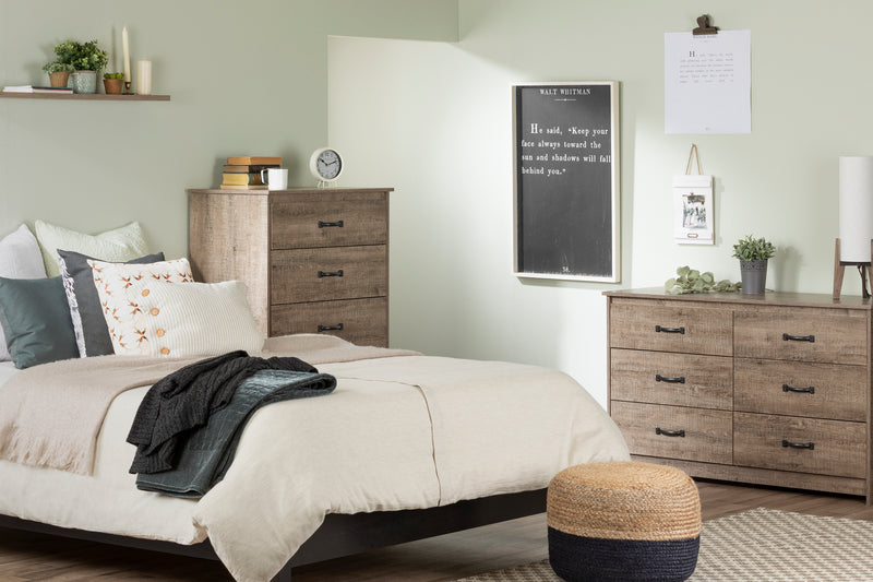 5-Drawer Chest  Tassio Weathered Oak 12230