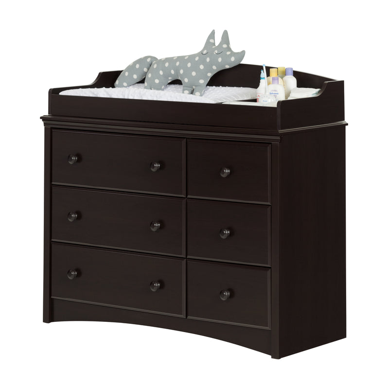Angel - Changing table 6 drawers -- Chocolate