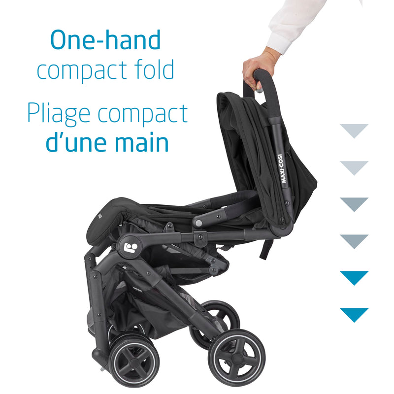 Lara Ultra-Compact Stroller - Essential Black