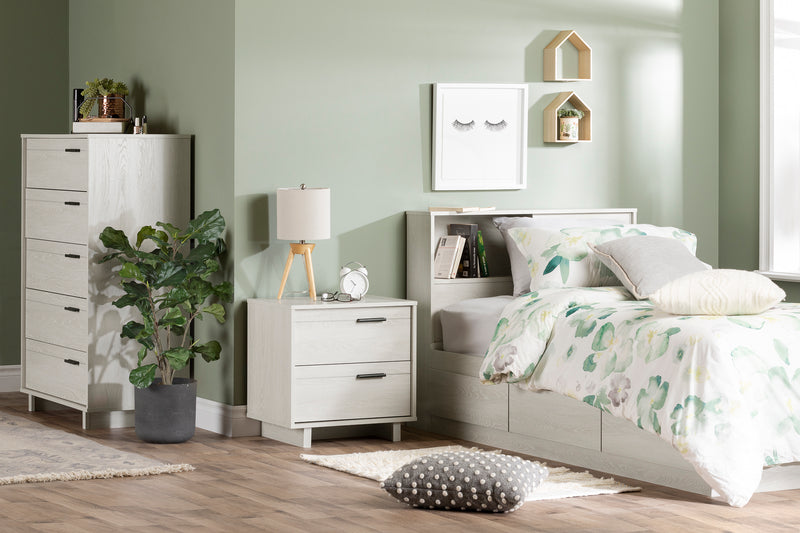 Commode 5 tiroirs Fynn - Chêne hivernal