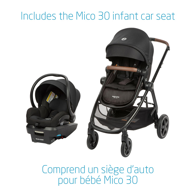 Maxi Cosi Zelia Max 5-in-1 Travel System - Basalt Black