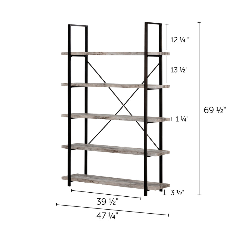 Gimetri - 5 Fixed Shelves - Industrial Shelving Unit