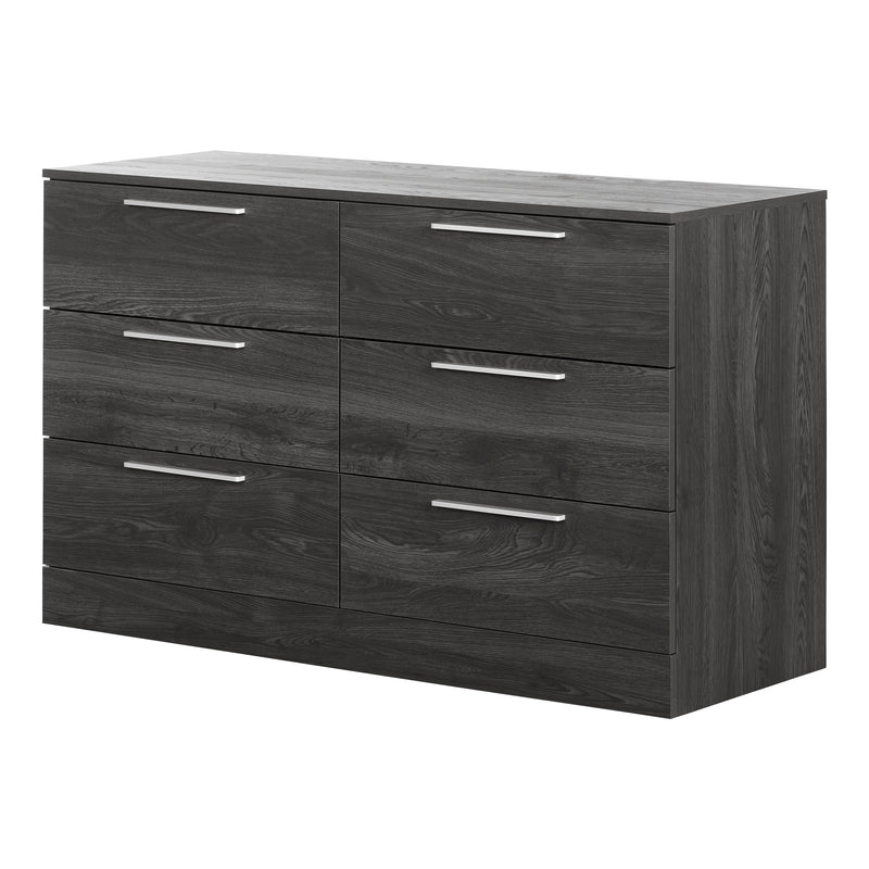 Step One Essential 6-Drawer Double Dresser -- Gray Oak