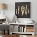 Banc avec rangement Vito - Blanc solide