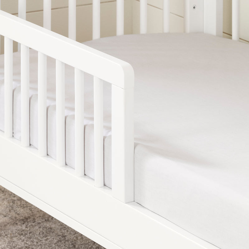 Barrière de transition pour lit de bébé Balka-Blanc solide