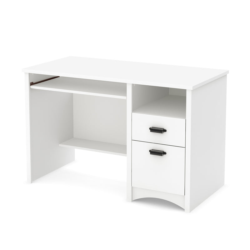 Bureau de travail Gascony - Blanc solide