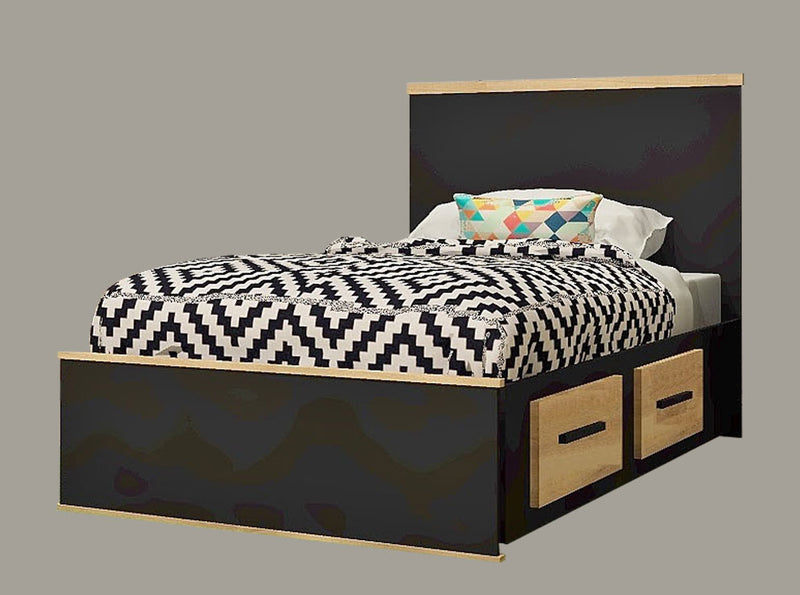 Ensemble de chambre AXEL 5097 - Noir et Merisier naturel