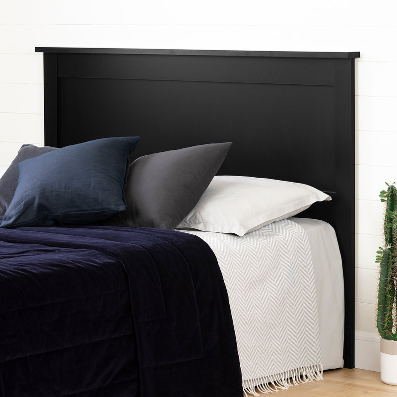 Tête de lit 54"/60" Vito-Noir solide