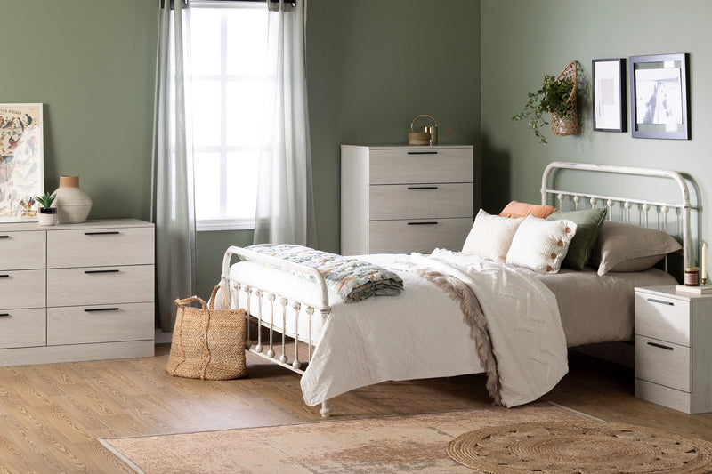 6-Drawer Double Dresser  Step One Essential Gray Oak 12233