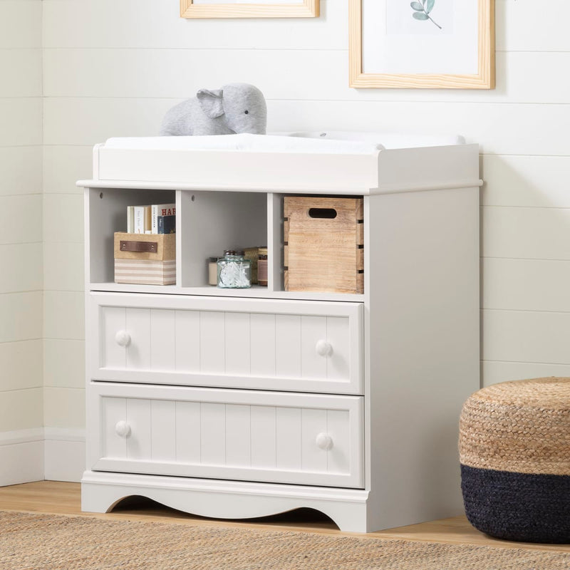 Savannah 2-Drawer Changing Table -- Pure White