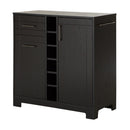 Vietti - Bar cabinet with storage - Black oak