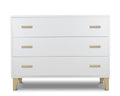 Commode 3 tiroirs Caravaggio - Blanc et naturel — Pali