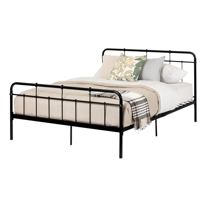 Metal Platform Bed Queen 60'' Versa Black 11683