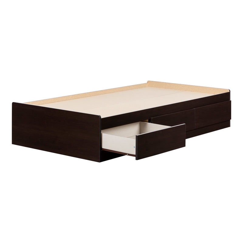 Lit matelot 3 tiroirs simple 39" Step One - Chocolat