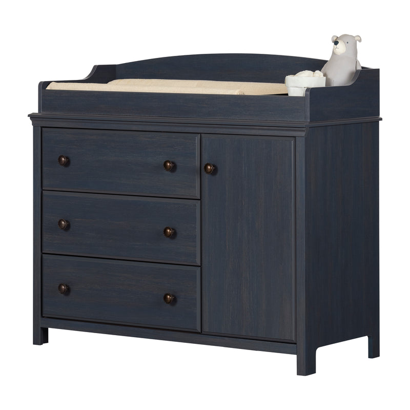 Cotton Candy Changing Table with Surround - Blueberry