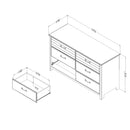Ulysses - 6-Drawer Double Dresser -- Myrtille