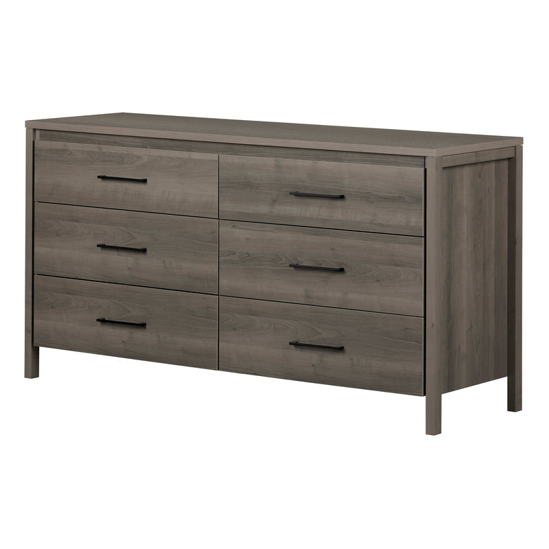 6-Drawer Double Dresser  Gravity Gray Maple 9036010