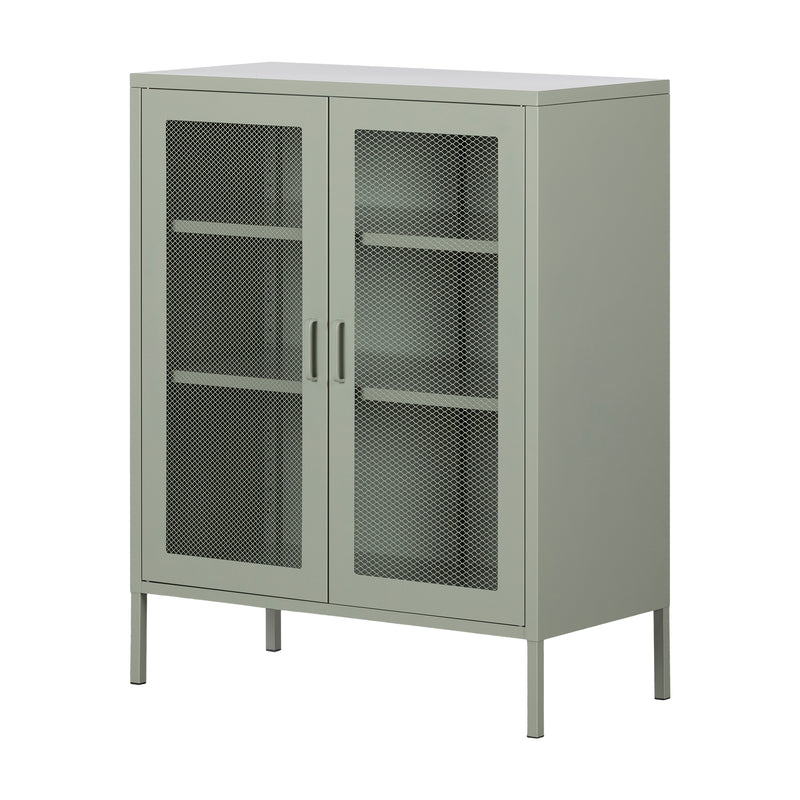 Crea - Metal Mesh 2-Door Accent Cabinet