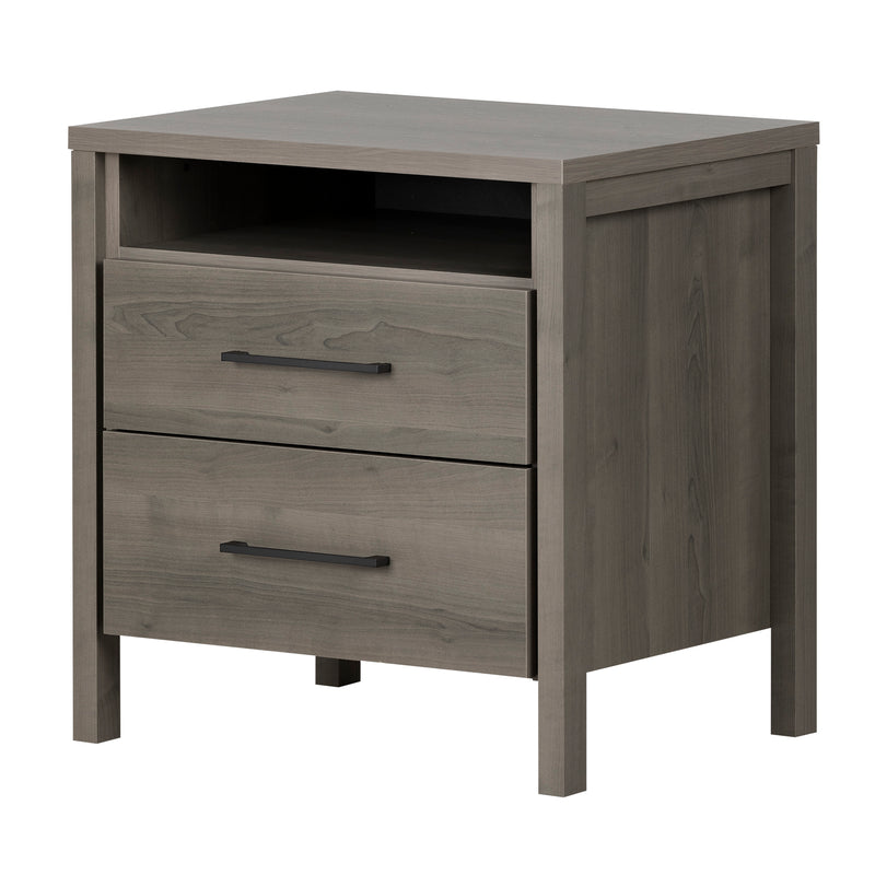 2-Drawer Nightstand  Gravity Gray Maple 9036060